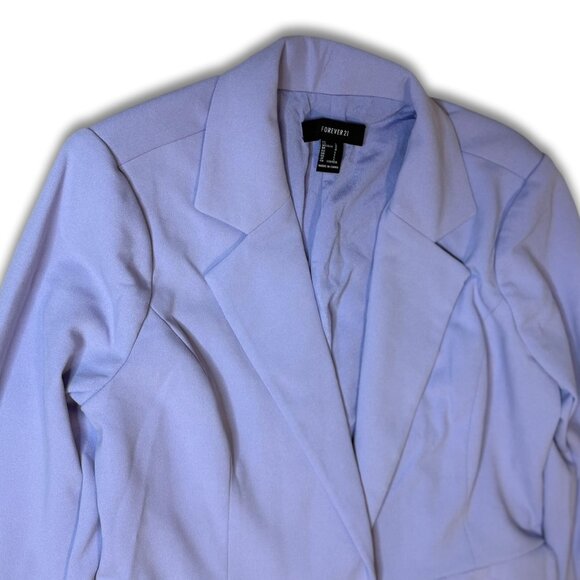 Forever 21 Purple Oversized Blazer - Size Large - Picture 2 of 8